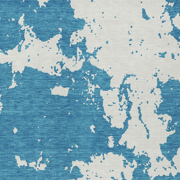 Homeroots 3' Artichoke Green Abstract Washable Indoor Outdoor Area Rug - Stylish, Durable, And Easy To Clean 3' X 5' Polyester 593390