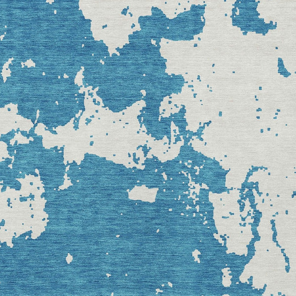 Homeroots 3' Artichoke Green Abstract Washable Indoor Outdoor Area Rug - Stylish, Durable, And Easy To Clean 8' X 10' Polyester 593393