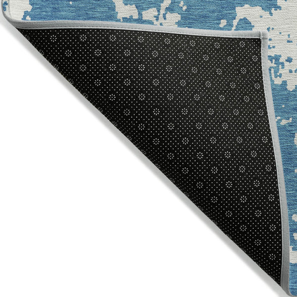 Homeroots 3' Artichoke Green Abstract Washable Indoor Outdoor Area Rug - Stylish, Durable, And Easy To Clean 9' X 12' Polyester 593394