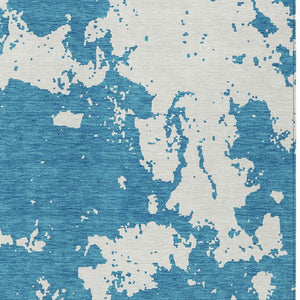 Homeroots 3' Artichoke Green Abstract Washable Indoor Outdoor Area Rug - Stylish, Durable, And Easy To Clean 9' X 12' Polyester 593394