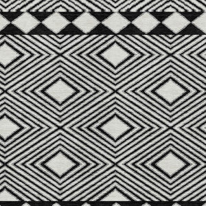 Homeroots 3' Artichoke Green Geometric Indoor Outdoor Area Rug - Durable, Washable, Stylish For Any Space 8' X 10' Polyester 593411