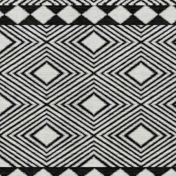 Homeroots 3' Artichoke Green Geometric Indoor Outdoor Area Rug - Durable, Washable, Stylish For Any Space 9' X 12' Polyester 593412