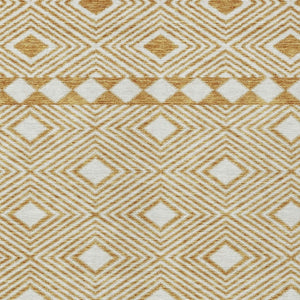 Homeroots 3' Artichoke Green Geometric Indoor Outdoor Area Rug - Durable, Washable, Stylish For Any Space 8' X 10' Polyester 593429