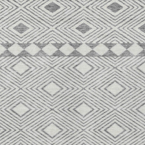 Homeroots 3' Artichoke Green Geometric Indoor Outdoor Area Rug - Durable, Washable, Stylish For Any Space 3' X 5' Polyester 593432