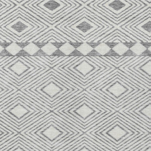 Homeroots 3' Artichoke Green Geometric Indoor Outdoor Area Rug - Durable, Washable, Stylish For Any Space 9' X 12' Polyester 593436