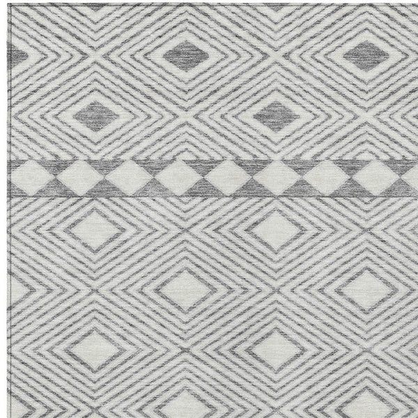 Washable Geometric Polyester Area Rug for Indoor Outdoor Patios Stain Resistant Durable Style