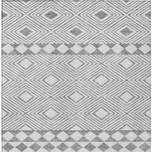Washable Geometric Polyester Area Rug for Indoor Outdoor Patios Stain Resistant Durable Style