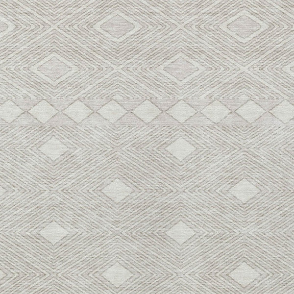 Homeroots 3' Artichoke Green Geometric Indoor Outdoor Area Rug - Durable, Washable, Stylish For Any Space 9' X 12' Polyester 593442