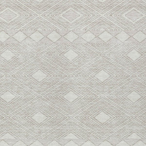 Homeroots 3' Artichoke Green Geometric Indoor Outdoor Area Rug - Durable, Washable, Stylish For Any Space 10' X 14' Polyester 593443