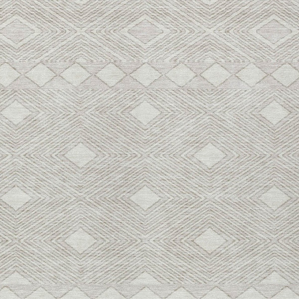 Homeroots 3' Artichoke Green Geometric Indoor Outdoor Area Rug - Durable, Washable, Stylish For Any Space 10' X 14' Polyester 593443