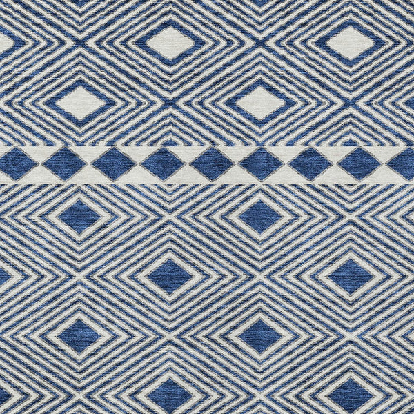 Homeroots 3' Artichoke Green Geometric Indoor Outdoor Area Rug - Durable, Washable, Stylish For Any Space 9' X 12' Polyester 593448