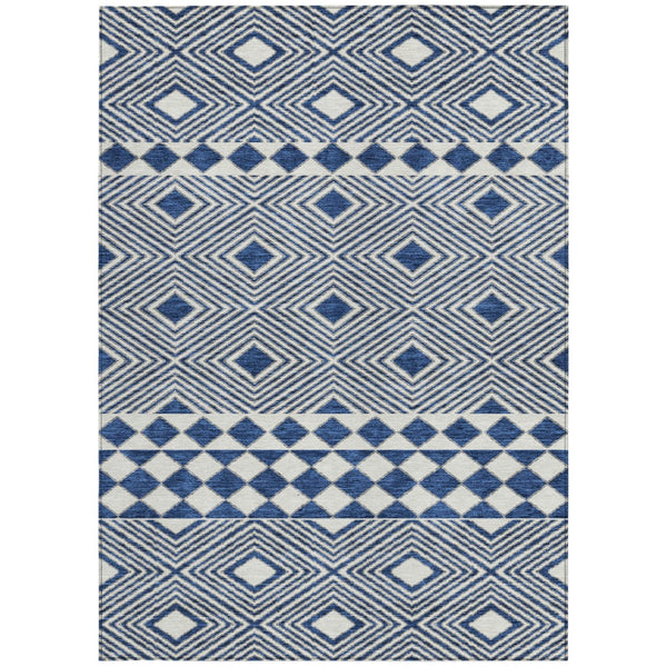 Homeroots 3' Artichoke Green Geometric Indoor Outdoor Area Rug - Durable, Washable, Stylish For Any Space 10' X 14' Polyester 593449