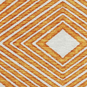 Homeroots 3' Artichoke Green Geometric Indoor Outdoor Area Rug - Durable, Washable, Stylish For Any Space 8' Round Polyester 593452