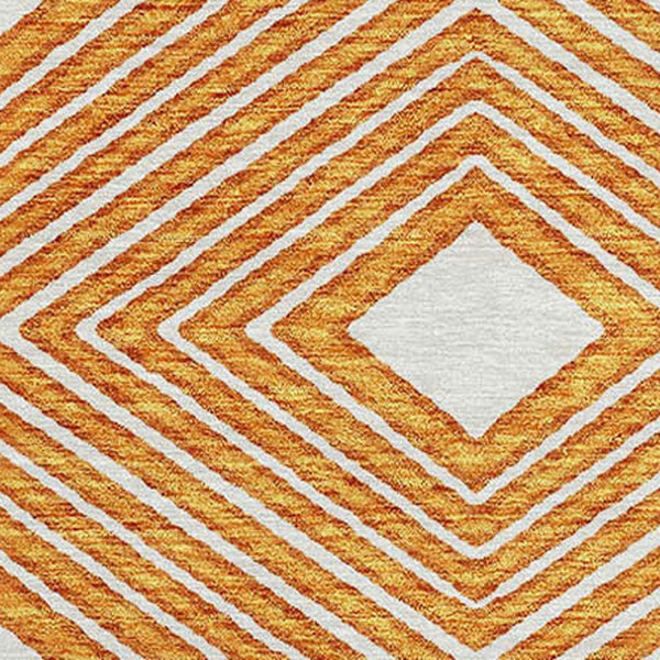 Homeroots 3' Artichoke Green Geometric Indoor Outdoor Area Rug - Durable, Washable, Stylish For Any Space 8' Round Polyester 593452