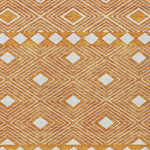 Homeroots 3' Artichoke Green Geometric Indoor Outdoor Area Rug - Durable, Washable, Stylish For Any Space 9' X 12' Polyester 593454