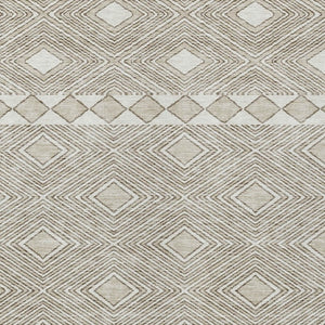 Homeroots 3' Artichoke Green Geometric Indoor Outdoor Area Rug - Durable, Washable, Stylish For Any Space 8' X 10' Polyester 593465