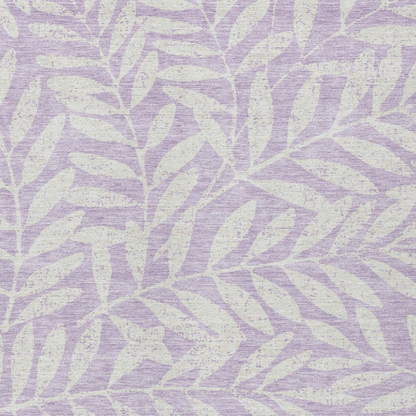 Homeroots 3' Artichoke Green And Ivory Floral Washable Area Rug For Indoor And Outdoor Spaces, Durable Design 8' X 10' Polyester 593519