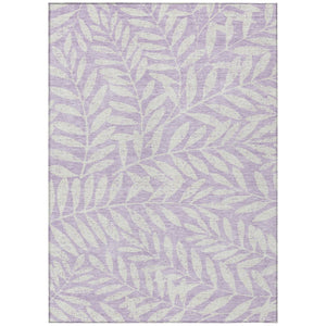 HomeRoots 9' Elegant Floral Lavender and Ivory Area Rug – Durable, Washable for Indoor and Outdoor Spaces 9' X 12' 593520