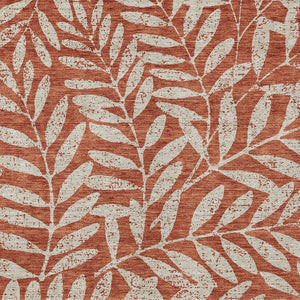 Homeroots 3' Artichoke Green And Ivory Floral Washable Area Rug For Indoor And Outdoor Spaces, Durable Design 9' X 12' Polyester 593532