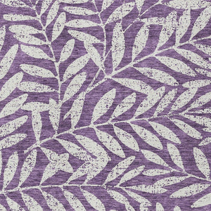 Homeroots 3' Artichoke Green And Ivory Floral Washable Area Rug For Indoor And Outdoor Spaces, Durable Design 5' X 8' Polyester 593535