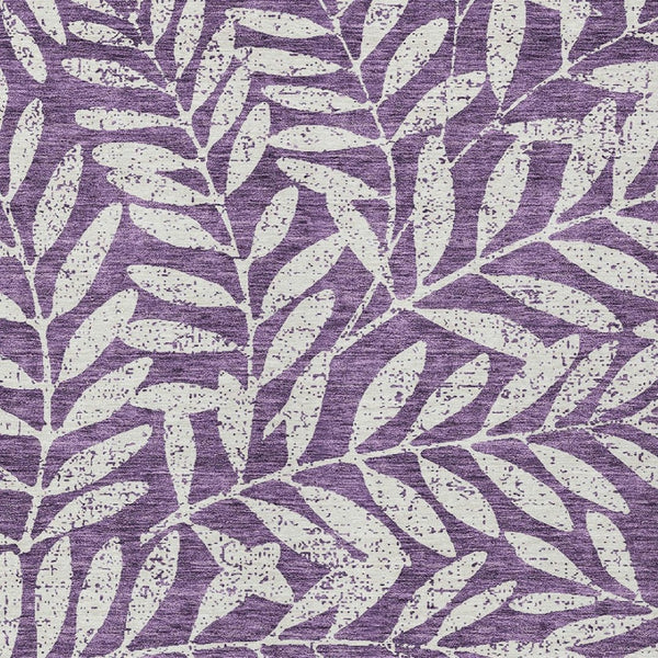 Homeroots 3' Artichoke Green And Ivory Floral Washable Area Rug For Indoor And Outdoor Spaces, Durable Design 9' X 12' Polyester 593538