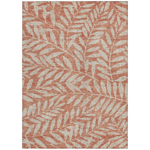 Homeroots 3' Artichoke Green And Ivory Floral Washable Area Rug For Indoor And Outdoor Spaces, Durable Design 3' X 5' Polyester 593540