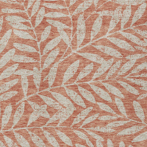 Homeroots 3' Artichoke Green And Ivory Floral Washable Area Rug For Indoor And Outdoor Spaces, Durable Design 3' X 5' Polyester 593540