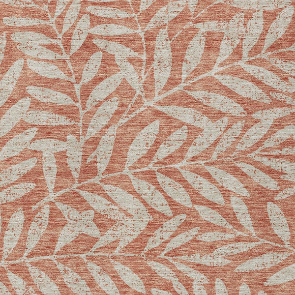 Homeroots 3' Artichoke Green And Ivory Floral Washable Area Rug For Indoor And Outdoor Spaces, Durable Design 3' X 5' Polyester 593540