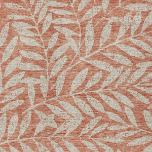 Homeroots 3' Artichoke Green And Ivory Floral Washable Area Rug For Indoor And Outdoor Spaces, Durable Design 8' X 10' Polyester 593543