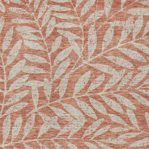 Homeroots 3' Artichoke Green And Ivory Floral Washable Area Rug For Indoor And Outdoor Spaces, Durable Design 10' X 14' Polyester 593545