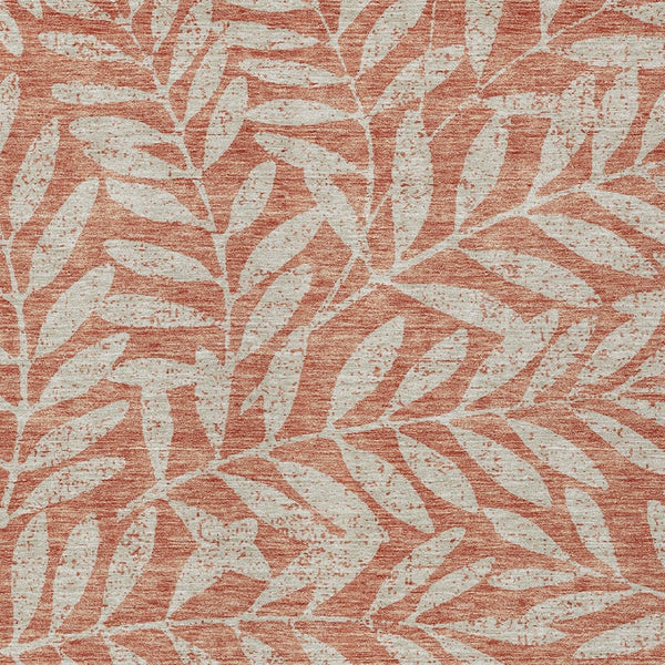 Homeroots 3' Artichoke Green And Ivory Floral Washable Area Rug For Indoor And Outdoor Spaces, Durable Design 10' X 14' Polyester 593545