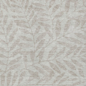 Homeroots 3' Artichoke Green And Ivory Floral Washable Area Rug For Indoor And Outdoor Spaces, Durable Design 9' X 12' Polyester 593556