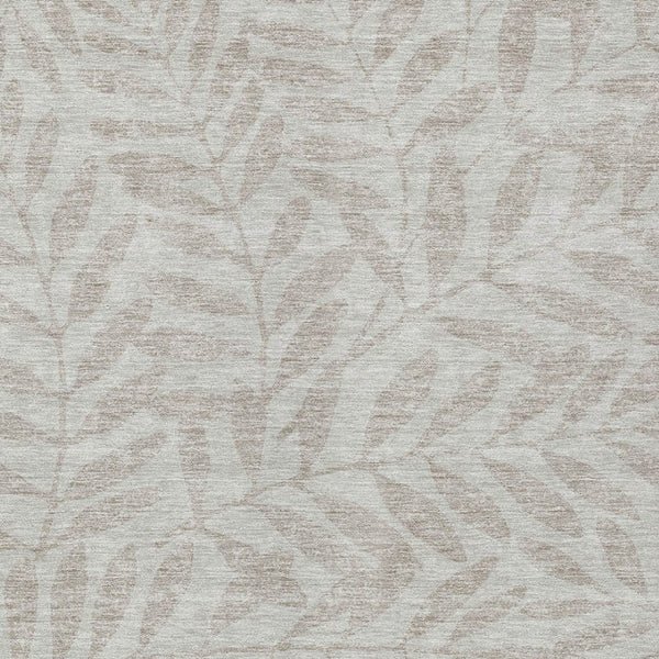 Homeroots 3' Artichoke Green And Ivory Floral Washable Area Rug For Indoor And Outdoor Spaces, Durable Design 9' X 12' Polyester 593556