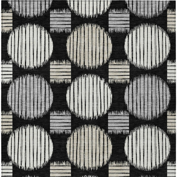 Homeroots 3' Stylish Beige Brown And Ivory Geometric Area Rug – Perfect For Indoor Or Outdoor Spaces! 3' X 5' Polyester 593564