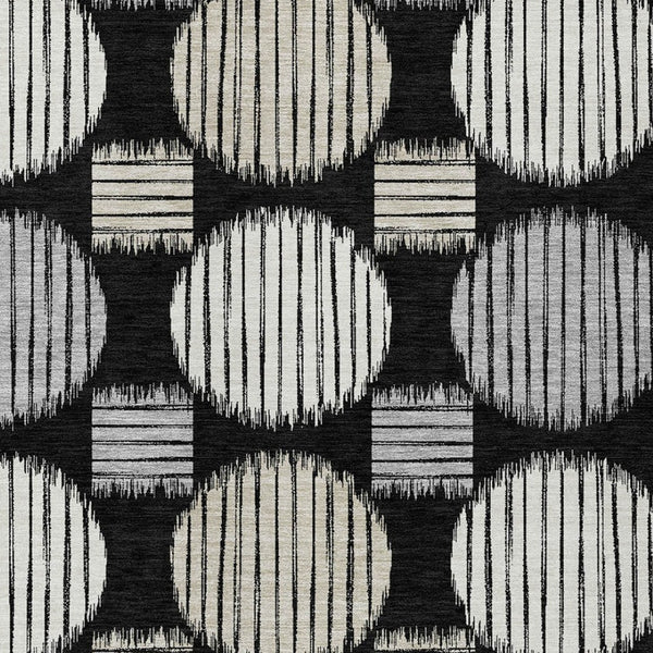 Homeroots 3' Stylish Beige Brown And Ivory Geometric Area Rug – Perfect For Indoor Or Outdoor Spaces! 5' X 8' Polyester 593565