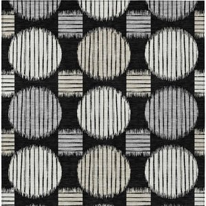 Homeroots 3' Stylish Beige Brown And Ivory Geometric Area Rug – Perfect For Indoor Or Outdoor Spaces! 9' X 12' Polyester 593568