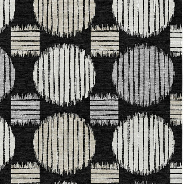 Homeroots 3' Stylish Beige Brown And Ivory Geometric Area Rug – Perfect For Indoor Or Outdoor Spaces! 9' X 12' Polyester 593568