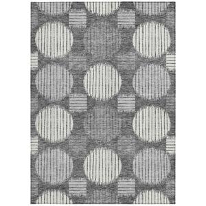 Homeroots 3' Stylish Beige Brown And Ivory Geometric Area Rug – Perfect For Indoor Or Outdoor Spaces! 8' X 10' Polyester 593579