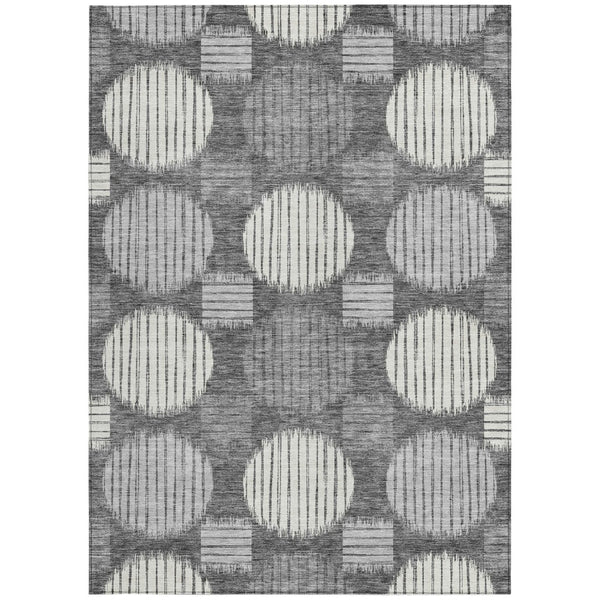 Homeroots 3' Stylish Beige Brown And Ivory Geometric Area Rug – Perfect For Indoor Or Outdoor Spaces! 8' X 10' Polyester 593579