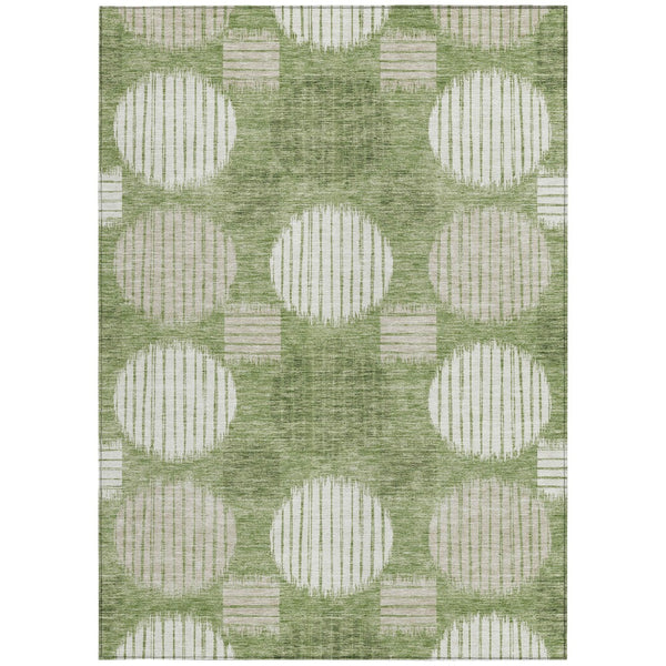 Homeroots 3' Stylish Beige Brown And Ivory Geometric Area Rug – Perfect For Indoor Or Outdoor Spaces! 8' X 10' Polyester 593585