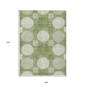 Homeroots 3' Stylish Beige Brown And Ivory Geometric Area Rug – Perfect For Indoor Or Outdoor Spaces! 9' X 12' Polyester 593586