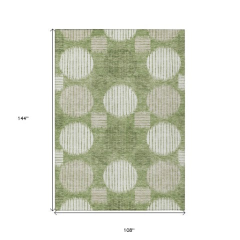 Homeroots 3' Stylish Beige Brown And Ivory Geometric Area Rug – Perfect For Indoor Or Outdoor Spaces! 9' X 12' Polyester 593586