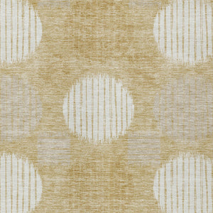 Homeroots 3' Stylish Beige Brown And Ivory Geometric Area Rug – Perfect For Indoor Or Outdoor Spaces! 3' X 5' Polyester 593588