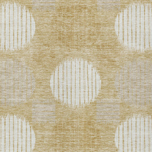 Homeroots 3' Stylish Beige Brown And Ivory Geometric Area Rug – Perfect For Indoor Or Outdoor Spaces! 5' X 8' Polyester 593589