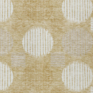 Homeroots 3' Stylish Beige Brown And Ivory Geometric Area Rug – Perfect For Indoor Or Outdoor Spaces! 8' X 10' Polyester 593591