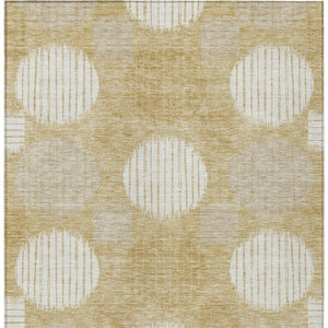 Homeroots 3' Stylish Beige Brown And Ivory Geometric Area Rug – Perfect For Indoor Or Outdoor Spaces! 10' X 14' Polyester 593593