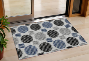 Homeroots 3' Stylish Beige Brown And Ivory Geometric Area Rug – Perfect For Indoor Or Outdoor Spaces! 3' X 5' Polyester 593594