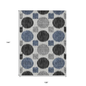 Homeroots 3' Stylish Beige Brown And Ivory Geometric Area Rug – Perfect For Indoor Or Outdoor Spaces! 9' X 12' Polyester 593598