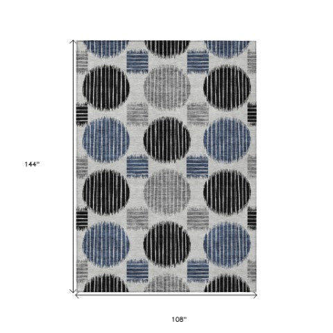 Homeroots 3' Stylish Beige Brown And Ivory Geometric Area Rug – Perfect For Indoor Or Outdoor Spaces! 9' X 12' Polyester 593598