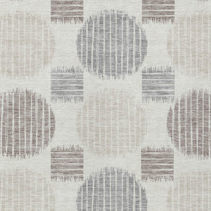 Homeroots 3' Stylish Beige Brown And Ivory Geometric Area Rug – Perfect For Indoor Or Outdoor Spaces! 5' X 8' Polyester 593601